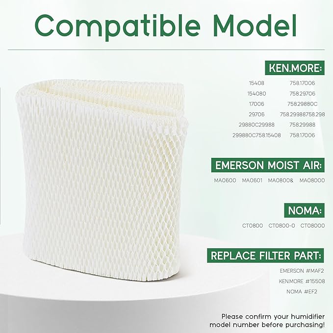 TOMOON MAF2 Humidifier Filter-Compatible with AIR.Care MAF2 MA0800 &Ken.more15408 154080 15508 14508 17006 29706 29988 29880C 758.15408 (4 Pack) - Image 5