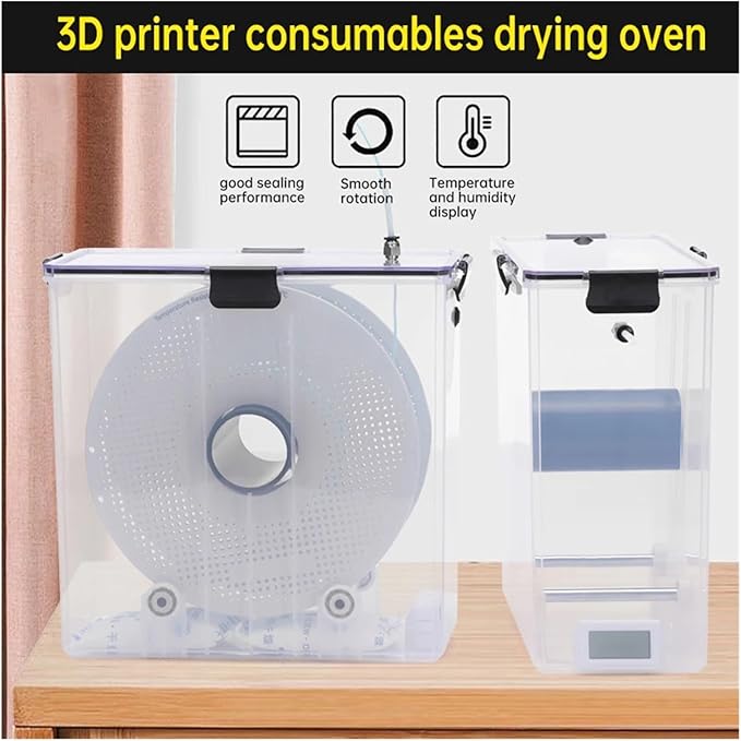 3D Printer Filament Dry Box Storage Hot-Air Heating Storage Printing Material Holder Moisture-Resistant for Filaments Dryer Box(B Dryer Box) - Image 3