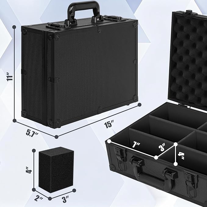 Toploader Storage Box for 3" x 4" 35pt Rigid Card, Top Loader Cards Hard Carrying Case, Sports Card Storage Boxes for Trading Cards, Top Loaders Holder (Holds 600+ Toploaders) - Image 7