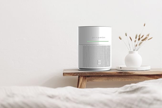GermGuardian Airsafe+ HEPA Air Purifier for Home, Large Rooms Up To 1043 Sq. Ft. with HEPA Air Filter, UV-C Light & Air Quality Sensor, AC3000W, White - Image 9