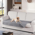 TAOCOCO 100% Waterproof Reversible Couch Cushion Cover for Dogs & Pets - Chaise & Sectional Sofa U Shape Couch Furniture Protector - Light Gray by TAOCOCO