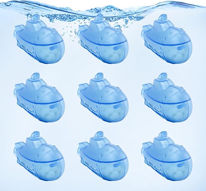 puxyblue   9-Pack Humidifier Tank Cleaner Blue Small Submarine Fit for Most Humidifiers and Fish Tanks, Purifies Water, Prevents Hard Water Build Up, Eliminates White Dust - Image 8