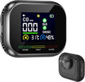 6 in 1 Carbon Monoxide Detectors Plug in, CO Detector & Natural Gas Detector with Battery Backup, HD Digital Display Monitors CO, Gas, Temp, Humidity, Smoke Alarm for Travel Home, RV by Unknown