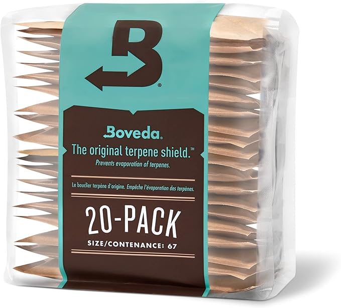 Boveda 58% Two-Way Humidity Control Packs For Storing 1 lb – Size 67 – 20 Pack – Moisture Absorbers for Storage Containers – Humidifier Packs – Hydration Packets in Resealable Bag - Image 7