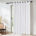 NICETOWN 100% Blackout Curtains & Drapes - Total Privacy Thermal Efficiency Backdrop for Bedroom Room Divider Vertical Blind Living Room Patio Sliding Glass Door, Wide 100 x Long 84 inch, Pure White by NICETOWN