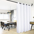 NICETOWN Sliding Door Curtain Window Treatment, Energy Smart Thermal Insulated Extra Wide Solid Blackout Curtain Drape for Patio Door (Pure White, W70 x L84) by NICETOWN