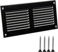 6x2 Vent Cover (Duct Opening) - Black HVAC Return Air Grille for Wall and Ceiling - Metal AC Vent Cover with Mesh - Rectangular Ventilation Register - External Dimensions: 7,87" W x 3.94" H by TURvent