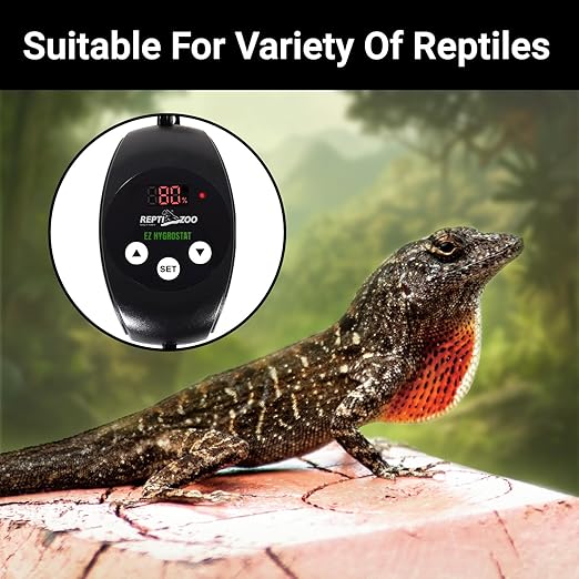 REPTI ZOO Reptile Digital Hygrometer Controller LED Humidistat Reptile Humidity Control for Reptile Terrariums Tank Reptile Humidifier Fogger Mushroom Greenhouse - Image 4