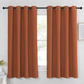 NICETOWN Blackout Burnt Orange Curtain for Bedroom 63 inch Length - Grommet Top Room Darkening Sound Reduction Privacy Thermal Drape for Nursery/Living Room, W52 x L63, 1 Panel by NICETOWN