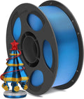 ANYCUBIC Silk Filament, Clog-Free Shiny 3D Printer PLA Filament 1.75mm Dimensional Accuracy +/- 0.02mm, 1KG Reusable Spool (2.2 lbs), Silk Blue by ANYCUBIC