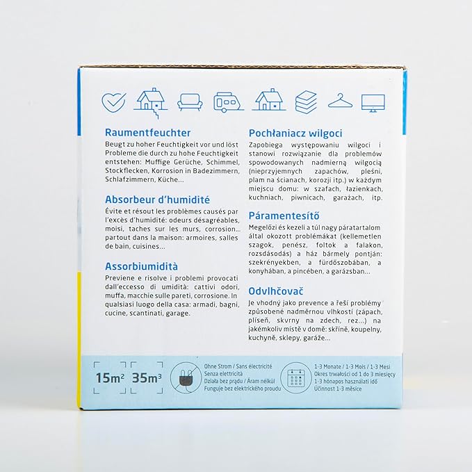 HUMYDRY Moisture Absorber Refills for 15.9 Oz Dehumidifier, 18 Count, 6 Packs of 3 Unscented Humidity Absorber Bags, Pre-Measured Non-Electric Humidity Absorber Refill Bags for Medium Enclosed Spaces - Image 5