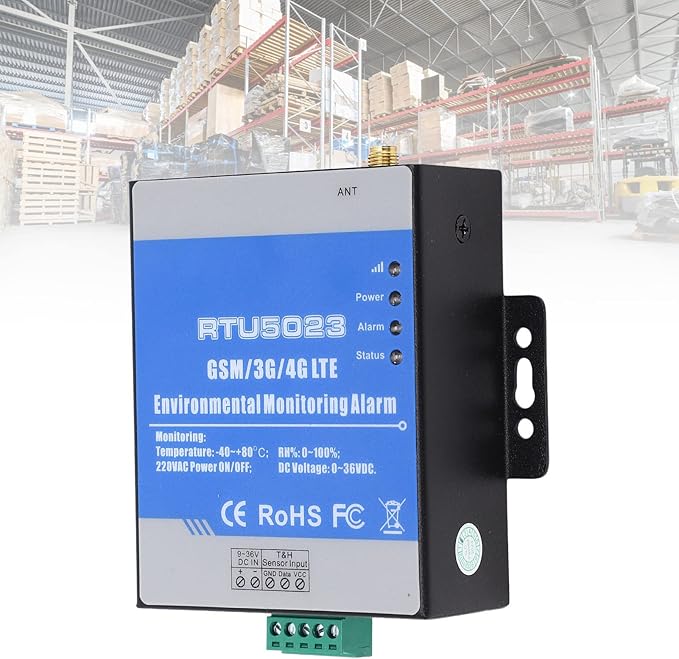 RTU5023 Wireless Temperature Humidity GSM Alarm Monitor with SMS Alerts for Power Outage and Environmental Monitoring AC 100‑240V, for Home Office Hotle - Image 6