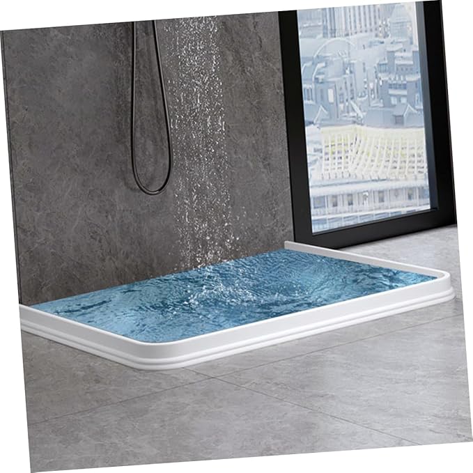 Self-Adhesive Water Retaining Strip Silicone Bathroom Shower Room Strip White for Dry Wet Separation - Image 8