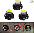 AC Climate Heater Control LED Lights Bulbs Kit replacement Compatible with 2005-2011 Tacoma (White), Pack of 3 by RAVSOFT