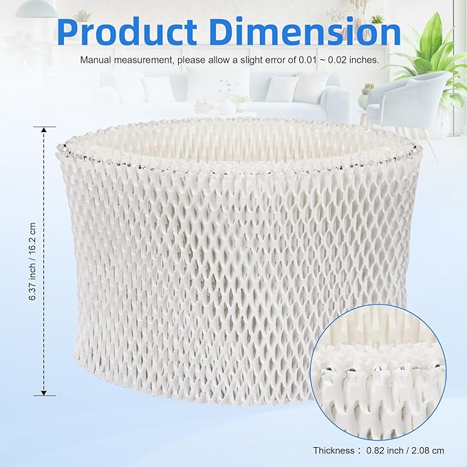 Humidifier Wick Filter PSU10E1BB, Humidifier Wicking Filter Compaitble with Pelonis Humidifier PSU10E1BB, PSU10E1WW, PSU10E2FWW and PSU10E2FBB, 2 Pcs - Image 4