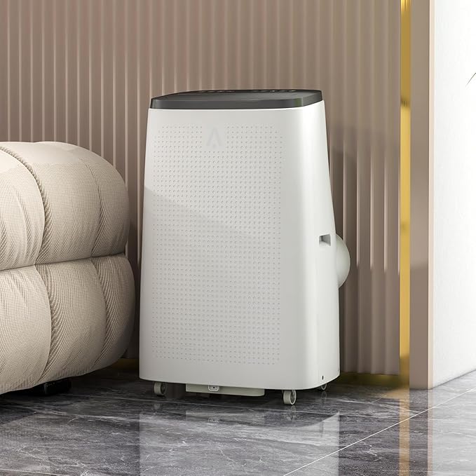14,000 BTU Portable Air Conditioner (AC) for 750 Sq Ft Rooms – 3-in-1 Cooling, Dehumidifier & Fan w/Self-Evaporative Tech (No Drain). Sleep Mode + Auto-Swing. Includes Remote & Window Kit. Easy Insta - Image 2
