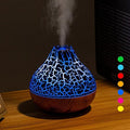 Mini Volcano Shape Humidifier, USB Personal Desktop Humidifier - 7 Colors, Super Quiet for Office Room, Bedroom (Black) by MCOURASOY