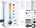 Soldering Project, ICSTATION Temperature and Humidity Meter Soldering Practice Kit With Expression LED Indication ℃/℉ Thermo-Hygrometer DIY Electronic Kit for School Education Use In Room Home Indoor by Icstation-IS