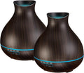 BZseed Aromatherapy Essential Oil Diffusers,2 PCS 550ml High Mist Output Humidifiers for Large Room, Home, Waterless Auto-Off, 7 Color LED Lights Cool Mist Humidifier Ultrasonic Diffusers by BZseed+Diffuser