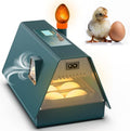 Incubator for Hatching Eggs - Ideal for All Ages - Automatic Turner and Humidity Control - Integrated Candler - 10 Eggs - Okkobi M10 - Green & Orange by OKK%C3%96BI