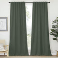 NICETOWN Bedroom Blackout Curtain Panels - (Dark Mallard Color) 52 x 108 inch, 2 PCs, Insulating Energy Saving Solid Rod Pocket Blackout Drapes for Hall, Villa by NICETOWN
