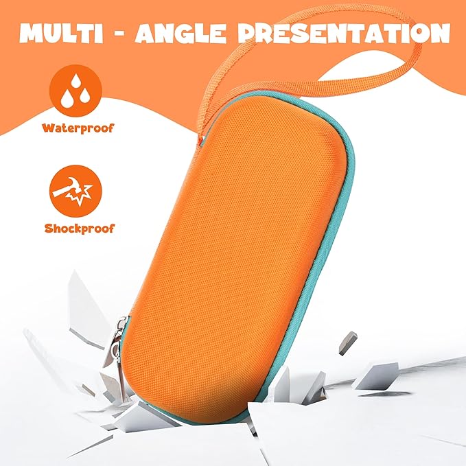 Case Compatible with 3Doodler Start+ Essentials for 3D Pen Set for Kids, Carrying Holder Fit for Printing Pens,Storage Organizer for Printing Filament Refill,Micro-USB Charger (3D-01-Orange) - Image 4