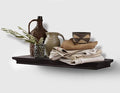 AHDECOR Floating Shelves Wall Mounted, Deeper Wall Storage Shelf for Home Décor, Super Sturdy, Easy to Install, 24” Wide, 7.75” Deep, Espresso Brown by AHDECOR