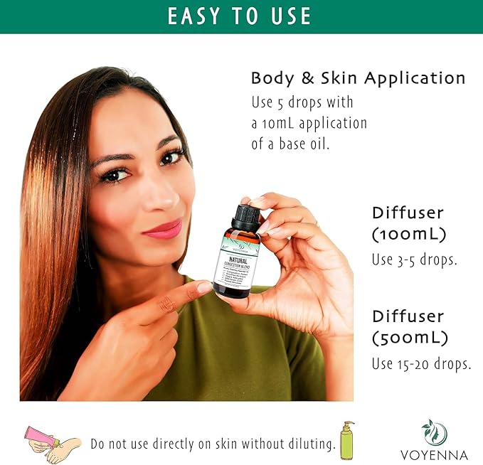 Essential Oil Breathe Blend for Diffuser, Humidifier, Aromatherapy & Rub with Peppermint & Eucalyptus Oils | for Headache, Allergy & Congestion - Image 5