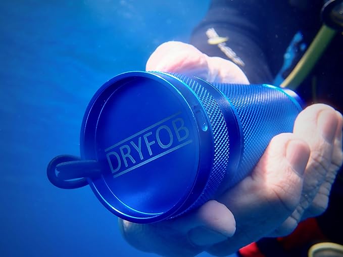 DRYFOB Waterproof PLB or Car Key Container, Case, Holder for Scuba Diving and Watersports, Rugged Aluminum, Rated to 1,200ft (365m) - Image 9