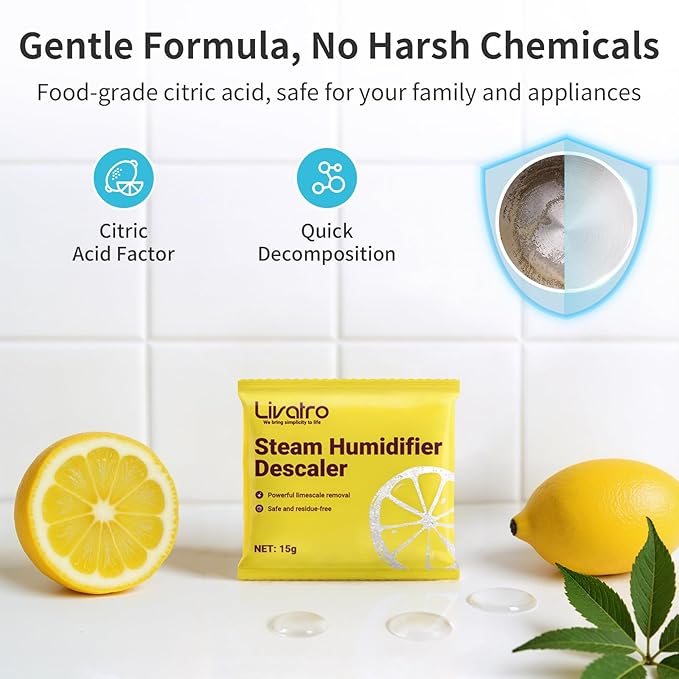 Citric Acid Cleaning – 30 Individually Wrapped Descalers for Humidifiers, Kettles & Distillers | Powerful Anti‑Limescale, Moisture‑Resistant & Eco‑Friendly - Image 5