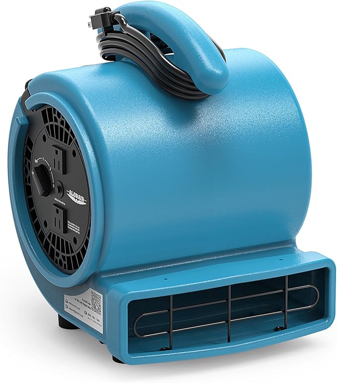 ALORAIR 1000 CFM Air Mover Blower Fan，Utility Fan with 3 Speeds, 5 Adjustable Angles and Daisy Chain - Ideal for Water Damage Restoration and Plumbing - GE1000A by ALORAIRSOLUTIONSINC0J0DC