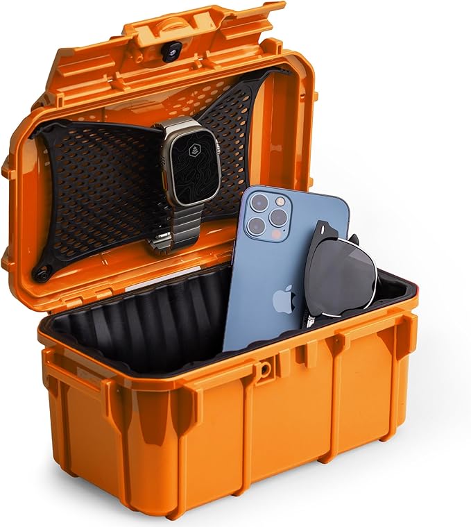 Evergreen 58 Waterproof Dry Box Protective Case - Travel Safe/Mil Spec/USA Made - for Cameras, Lenses, Phones, Pistols, First Aid, Boating, Water Sports, Tacklebox, Ammo Can, Deck Boxes by EvergreenCases