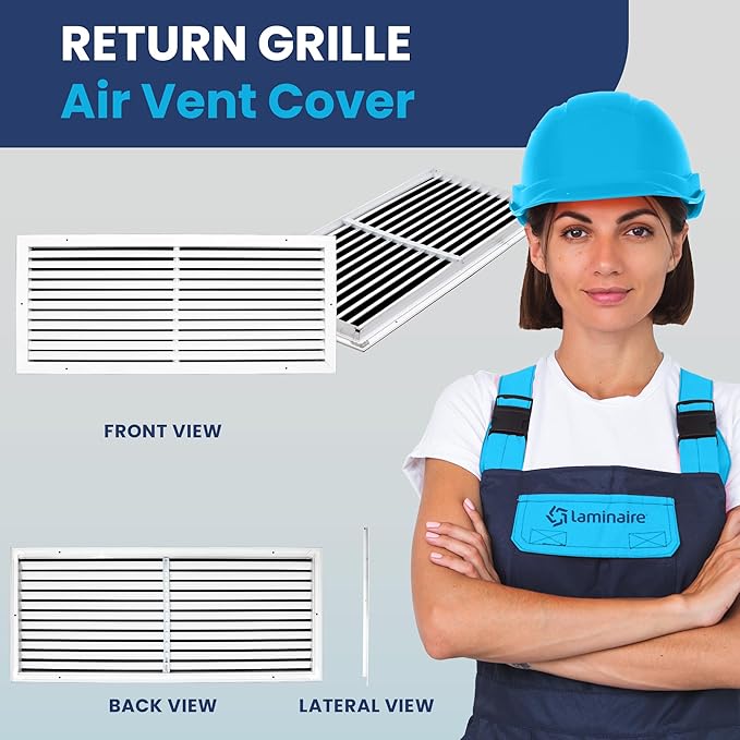 30x12 Inch (Duct Opening) Air Return Vent Cover Decorative – Premium Aluminum AC Vent Cover for Ceiling & Wall, Rustproof Grille, Ideal for Home HVAC Grille, Durable & Easy to Install by ACLAMINAIRE - Image 2