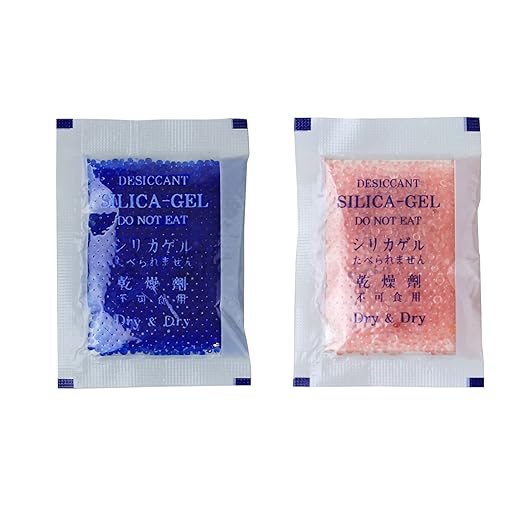 Dry & Dry 5 Gram [200 Packets] Blue Indicating(Blue to Pink) Silica Gel Packets Desiccants Silica Gel Packets - Rechargeable Silica Packets, Silica Gel, Silica Gel Packs by DryDry