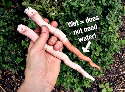 Cute Ceramic Soil Moisture Indicator for Houseplants – Temperature-Sensitive Color Change Worm – Garden Decor for Indoor Pots, Gift for Labor Day - Image 3