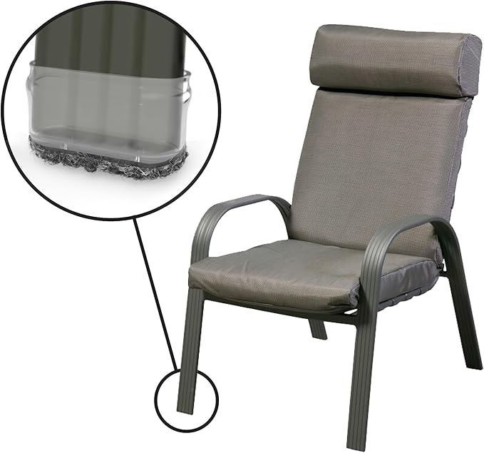 Slipstick GorillaOutdoor Berber Furniture Feet Pads with Clear Sleeve Sock (16 Pack) Weatherproof Outdoor Furniture Sliders for Large Rectangular Legs - Image 3