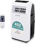 SereneLife Portable Air Conditioner 12,000 BTU with Built-in Dehumidifier - Portable AC unit for rooms up to 550 sq ft - Small AC Unit Remote Control, Window Mount Exhaust Kit by SereneLife