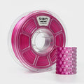R3D Dual Color Silk PLA Filament, Co-Extrusion 3D Printer Filament 1.75mm, 30-370 mm/s High Speed PLA, Dimensional Accuracy +/- 0.02 mm, 1KG Plastic Spool (Silk Rose Red-Silver) by R3D