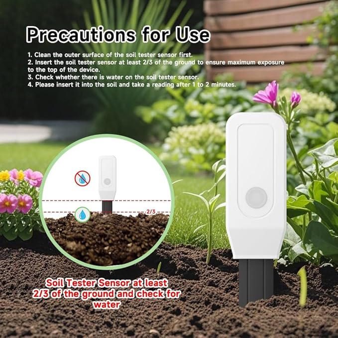 Zigbee Smart Soil Sensor, Temperature and Moisture Meter with Tuya App Control, Garden and Greenhouse Monitor - Image 6