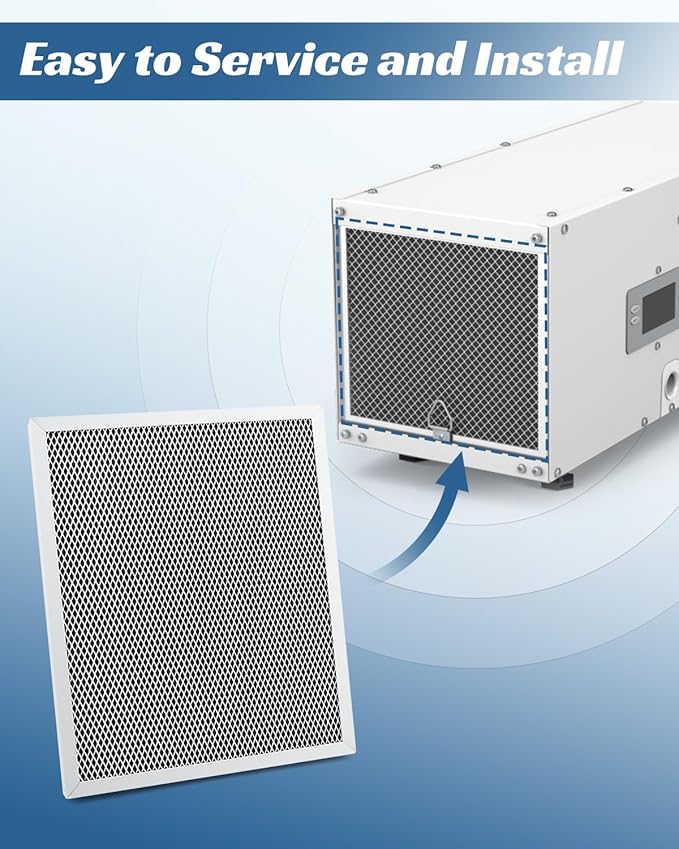 5443 Dehumidifier Filter MERV 8 Washable 10x12x1Fit for Whole-House Dehumidifiers Models 1830, 1850, 1852, 8191, 8192,Not Compatible 1850F - Image 6