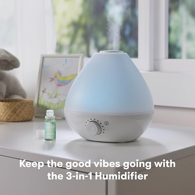 Frida Baby Breathefrida Vapor Bath Drops, Baby Congestion Relief with Eucalyptus Essential Oil for Humidifier, Aromatherapy Oil Help Baby Breathe Easy - Image 6