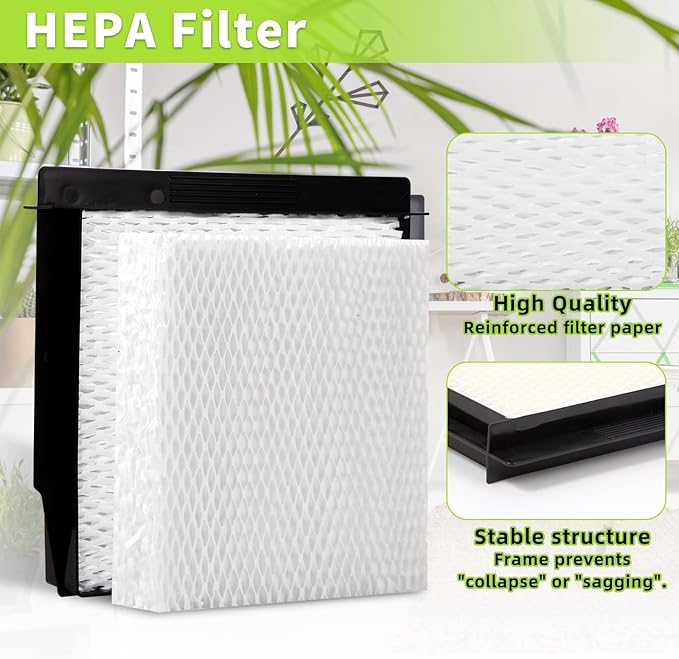 1040 Essick Humidifier Wick Filter for AIRCARE Air Humidifier B23 DP3 B40 B40-C 3D6-100 5D6-700 7D6-100 B23-710 B23-810 D46-720 CM330 500 700 3000 series Fit MoistAir models: MA-0300 MA-0500 - 4 Pack - Image 4