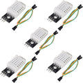 DIANN 5pcs DHT22/AM2302 Temperature and Humidity Sensor Module Temp Humidity Monitor 3Pins Module with Cable for DIY Electronic Practice by DIANN