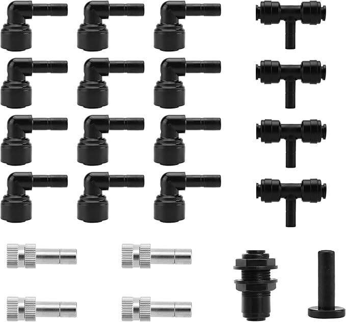 CozyCabin 4-Heads Reptile Mister Nozzles, 1/4'' Reptile Spray Nozzle 360 Degree Adjustable Detachable Nozzle - Fine Mist Fogger for Terrarium, Aquarium Rainforest - Image 6