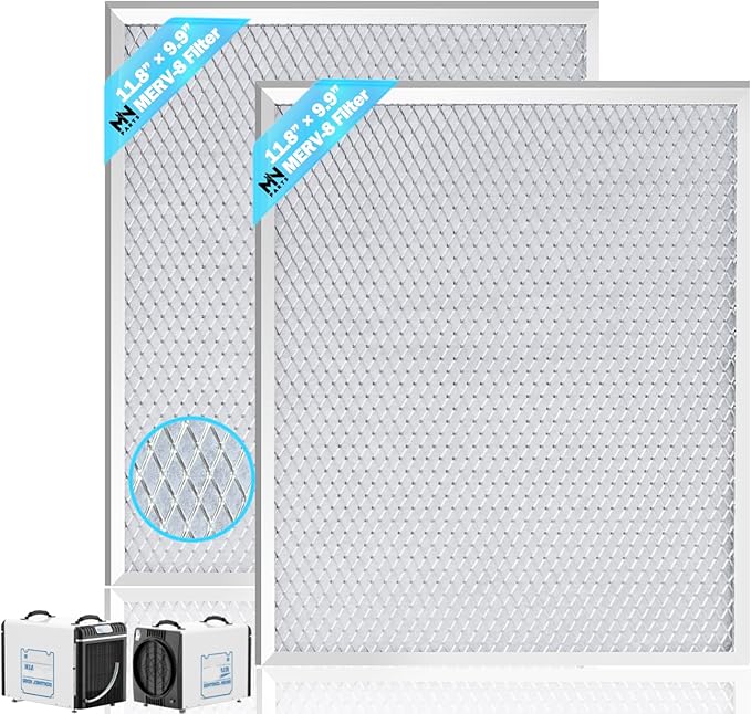 MERV 8 Filter Dehumidifier Filter Sentinel HD90/HDi90 for dehumidifiers Replacement Parts 11.8'' x 9.9'' (2packs) Does not Support HD55 HD65 Series by Unknown
