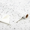 RAY STAR Shelf Liners for Kitchen Cabinets Non-Adhesive, 12 Inch x 10 Feet Trimmable Terrazzo Speckled White Shelf Liner Non Slip Vanity Cabinet Liner Refrigerator Cupboard Pantry Liner Marble by RAYSTAR