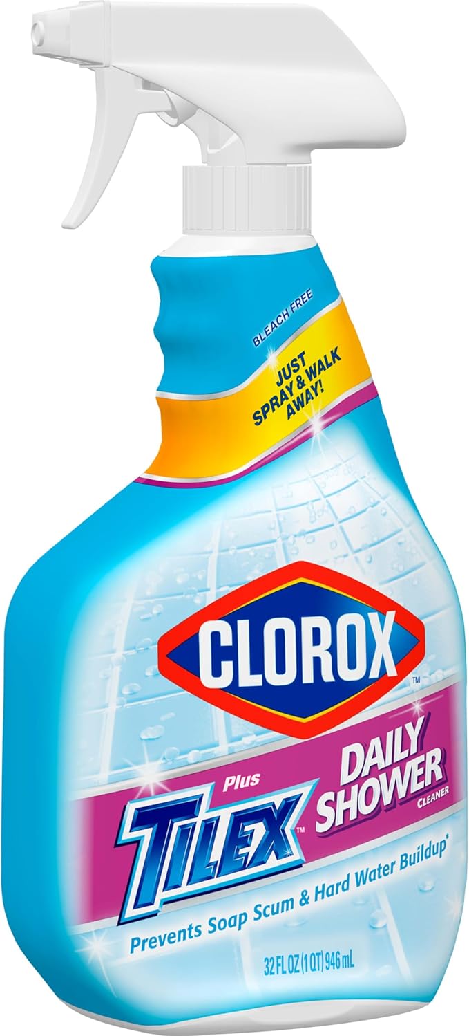 Clorox Plus Tilex Daily Shower Cleaner, 32 Fluid Ounce Spray Bottle, Pack of 3 - Image 3