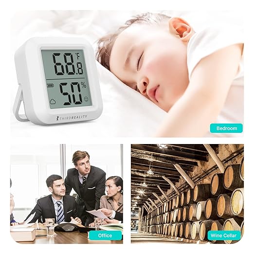 THIRDREALITY Zigbee Temperature and Humidity Sensor with Digital LCD Display, ZigBee Hub Required, App Records, Remote Monitoring and Smart Home Automation, AAA Batteries Included - Image 6