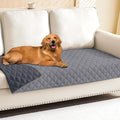 Smiry Waterproof Dog Bed Cover Pet Blanket, Soft Washable Dog Blanket for Furniture Bed Couch Sofa Reversible, Checkered (30"x90", Grey/Dark Grey) by Smiry