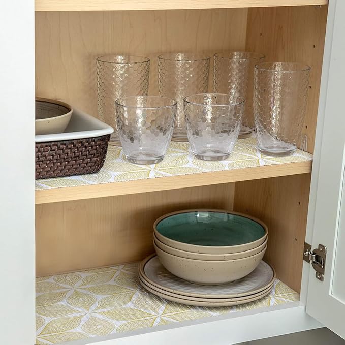 Drawer and Shelf Liner for Kitchen Cabinets Non Adhesive Cabinet Liner Strong Grip Waterproof Kitchen Drawer Liner for Shelves,Refrigerator,Dresser,Cupboard Liners,Easy to Clean 12In x 10Ft - Image 5